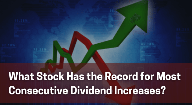 what stock has the record for most consecutive dividend increases