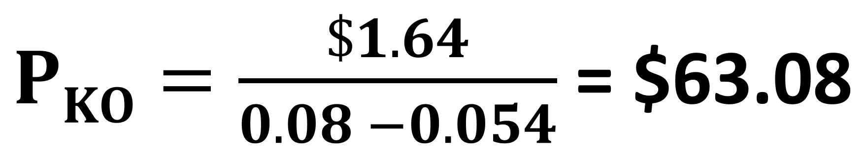 Dividend Discount Model