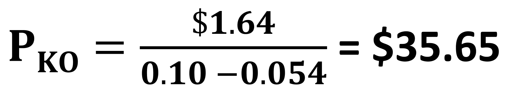 Dividend Discount Model